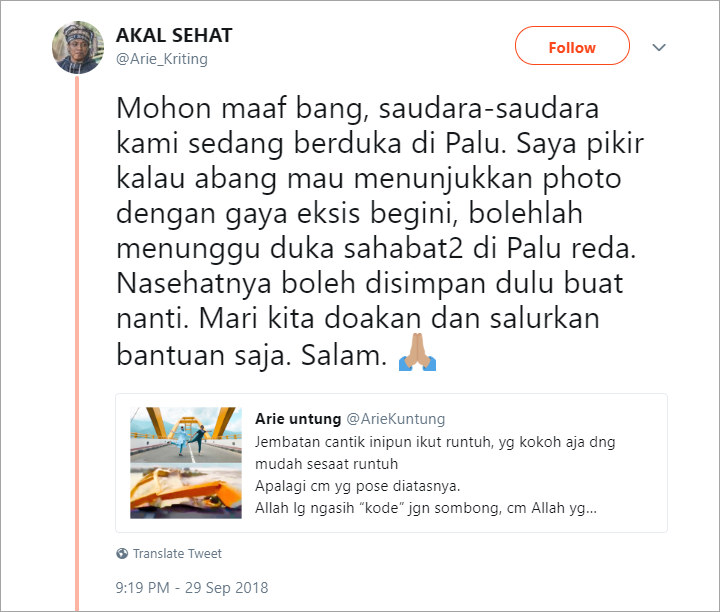 Arie Untung Dikritik Arie Kriting