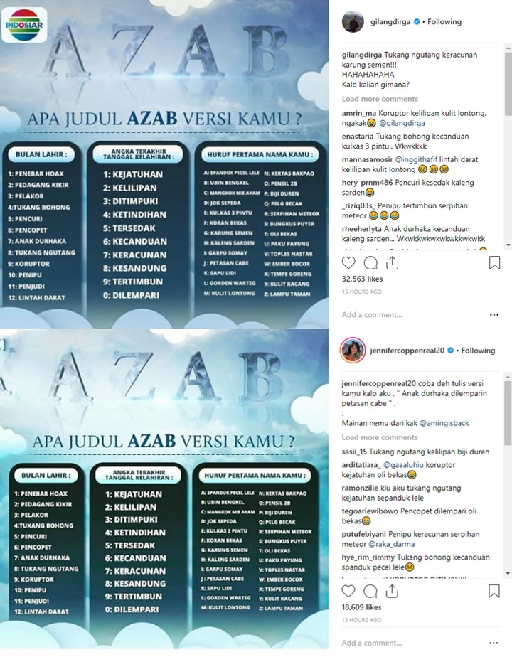 Judul Tiap Episode Bikin Penonton Geleng Kepala Azab Indosiar