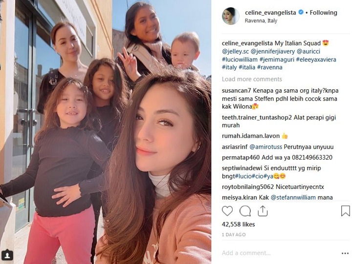 Squad Celine Evangelista di Italia Curi Perhatian