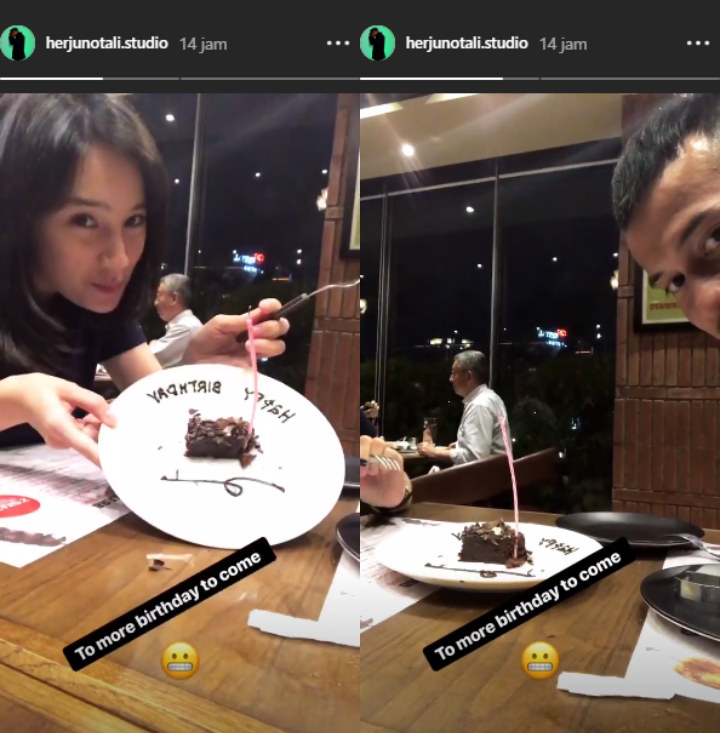 Herjunot Ali dan Tatjana Saphira Makan Malam Bersama