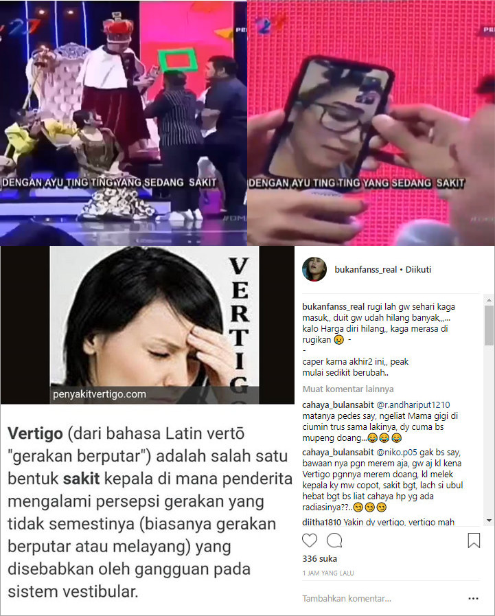 Sakit Vertigo Tapi Dandan Cetar Ayu Ting Ting Diledek 