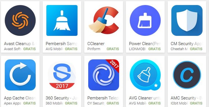 Gunakan Aplikasi Cleaner