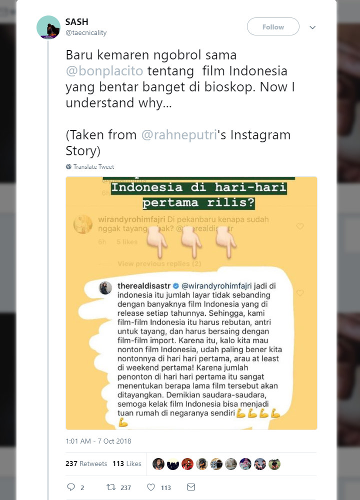 Komentar Dian Sastro Soal \'Aruna & Lidahnya\' Turun Layar