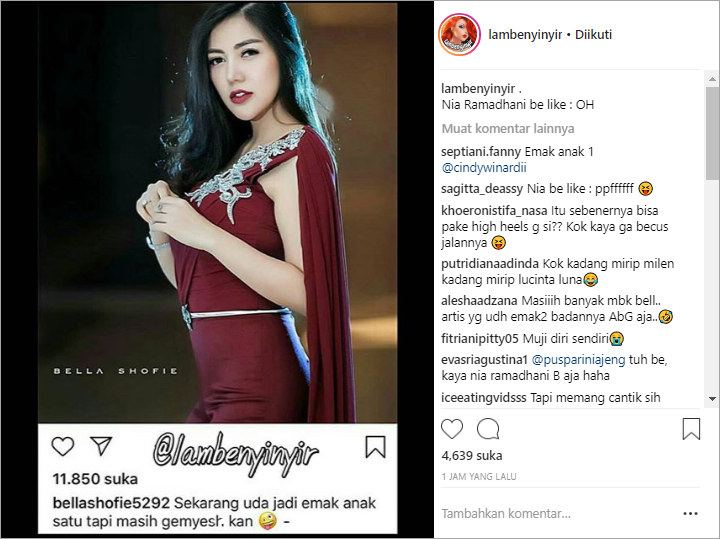 Bella Shofie Pamer Bodi Seksi Pasca Lahiran, Netter Sindir Masih Kalah dari Nia Ramadhani