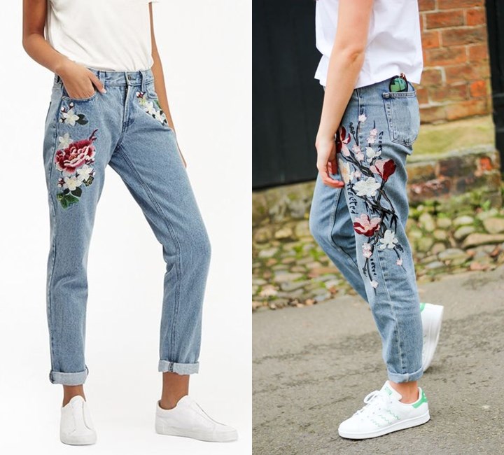 Embroidered Jeans Bikin Tampilan Lebih Keren