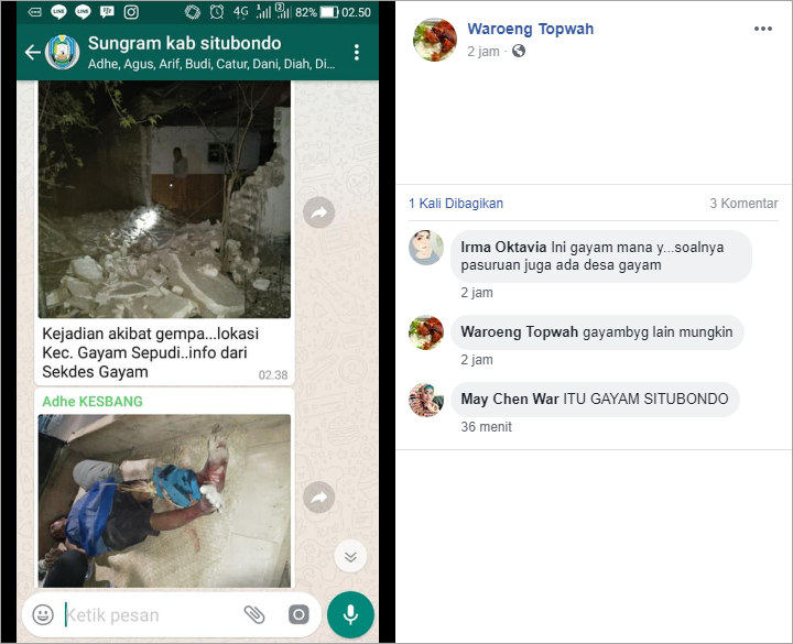 Kondisi Gempa