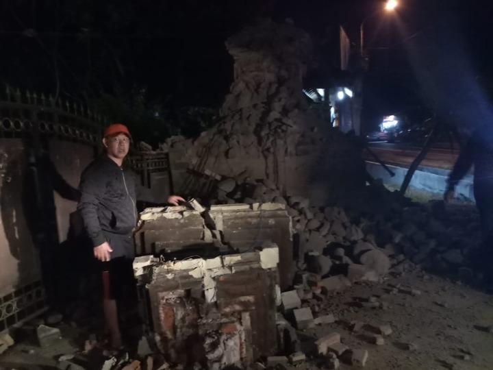 Kerusakan Parah di Beberapa Bangunan Pasca Gempa