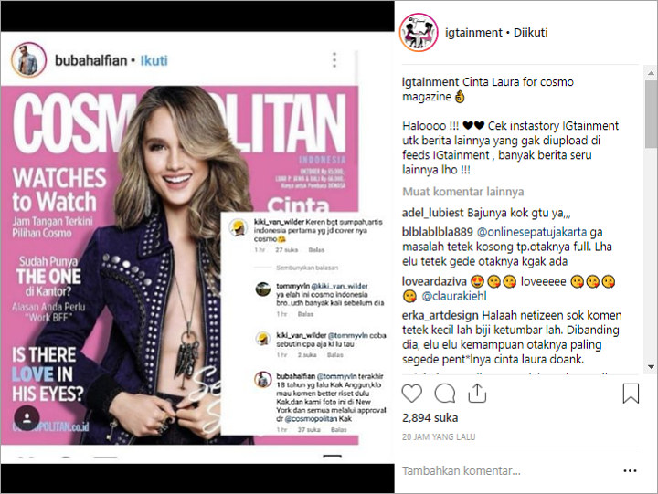 Cinta Laura Mejeng di Majalah Ternama Tuai Ejekan, MUA Bubah Alvian Angkat Bicara