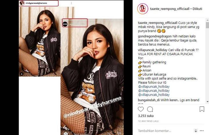 Nindy Dipuji Emak Keren