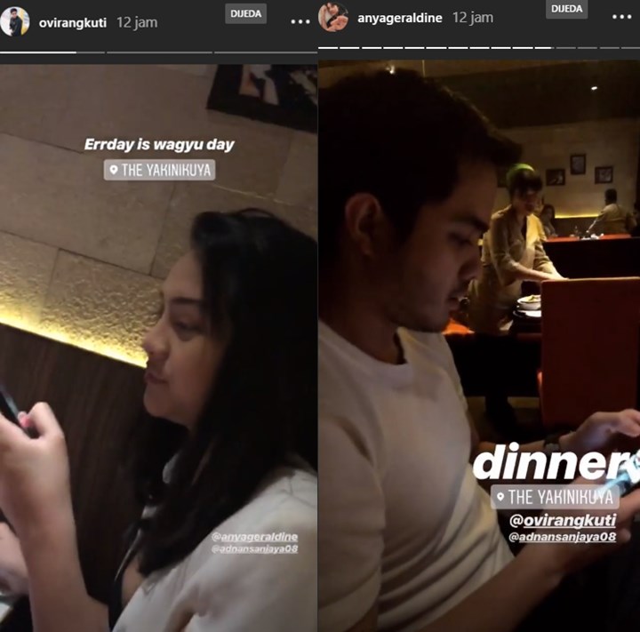 Instagram Story Anya dan Ovi