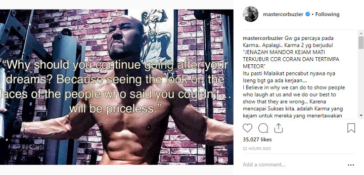 Sindir Judul FTV Bertema Azab, <a href='https://sumsel.tribunnews.com/tag/deddy-corbuzier' title='Deddy Corbuzier'>Deddy Corbuzier</a>: Malunya 7 Turunan