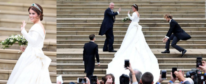 Putri Eugenie dan Sang Ayah Sampai di Lokasi Royal Wedding