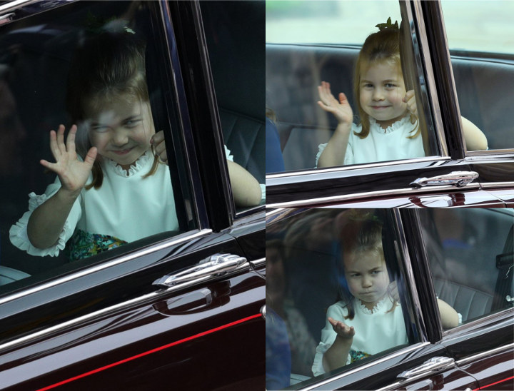 Putri Charlotte Melambai pada Publik