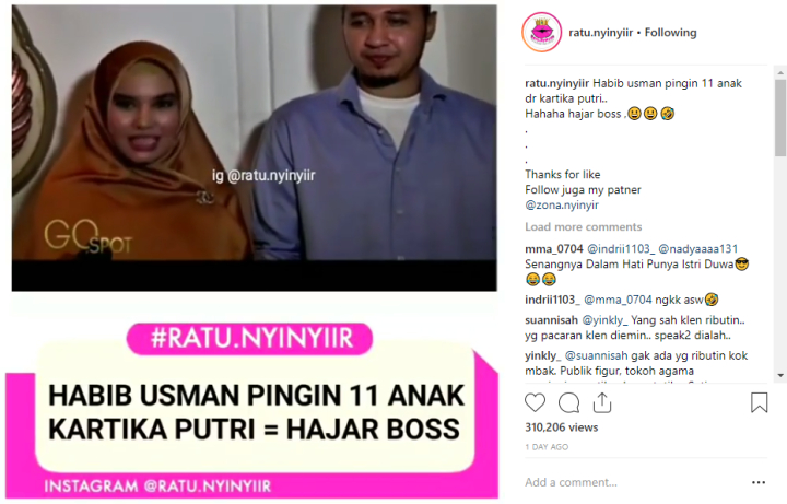 Kalimat Kartika Putri Dihujat Netizen