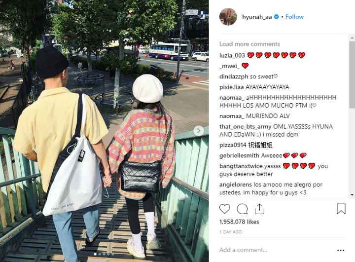 Foto Kencan Hyuna Dapat Satu Juta Like