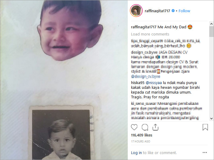 Raffi Ahmad Unggah Foto Ayah Pasca Dituding Lecehkan Cut Meyriska, Warganet Prihatin