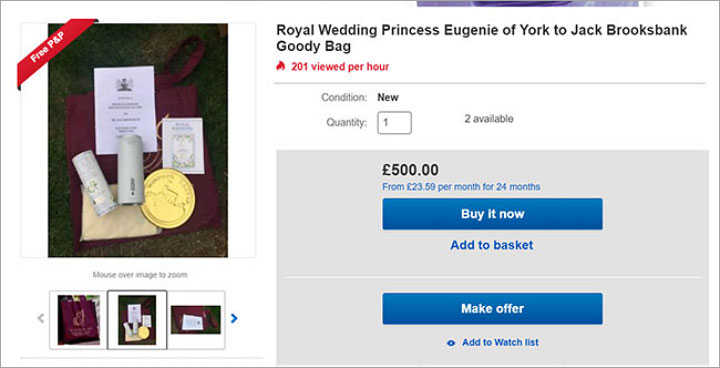 Souvenir Royal Wedding dijual bebas