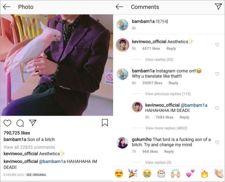 Terjemahan Postingannya di Instagram Jadi Umpatan BamBam Syok Terjemahan Postingannya di Instagram Jadi Umpatan BamBam Syok