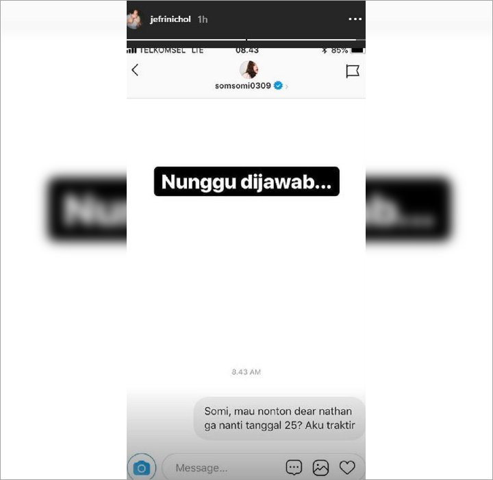 Pesan Jefri Nichol untuk Jeon Somi