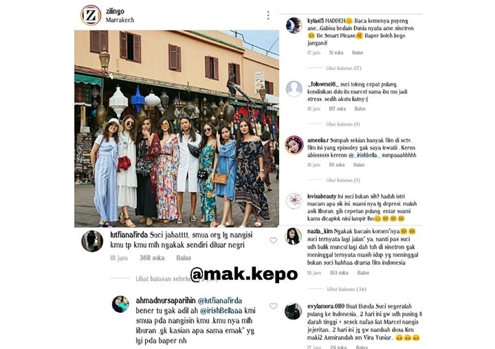 Komentar Netizen Saat <a href='https://sumsel.tribunnews.com/tag/irish-bella' title='Irish Bella'>Irish Bella</a> Liburan ke Luar Negeri