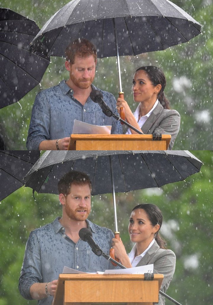 Meghan Payungi Harry