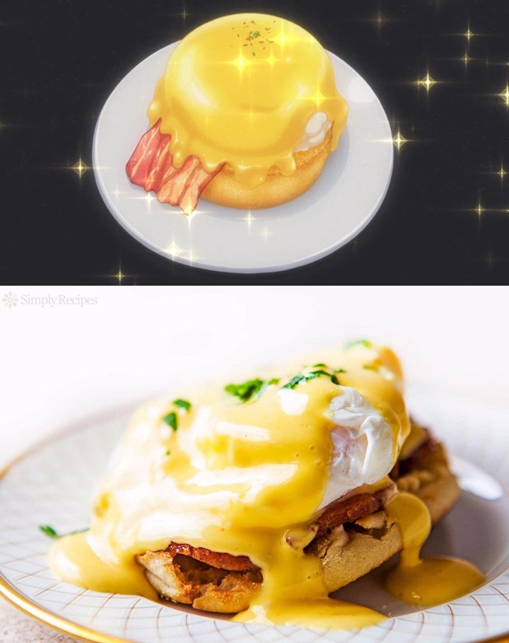 Egg Benedict dari 'Shokugeki No Souma'