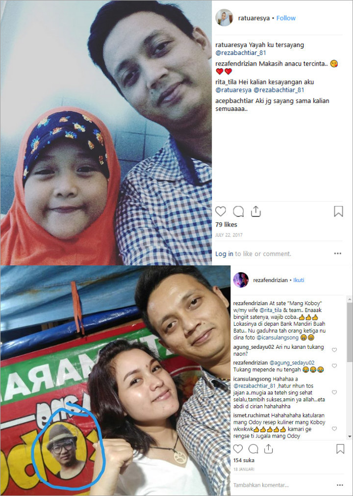 Suami dan Anak Rita Tila