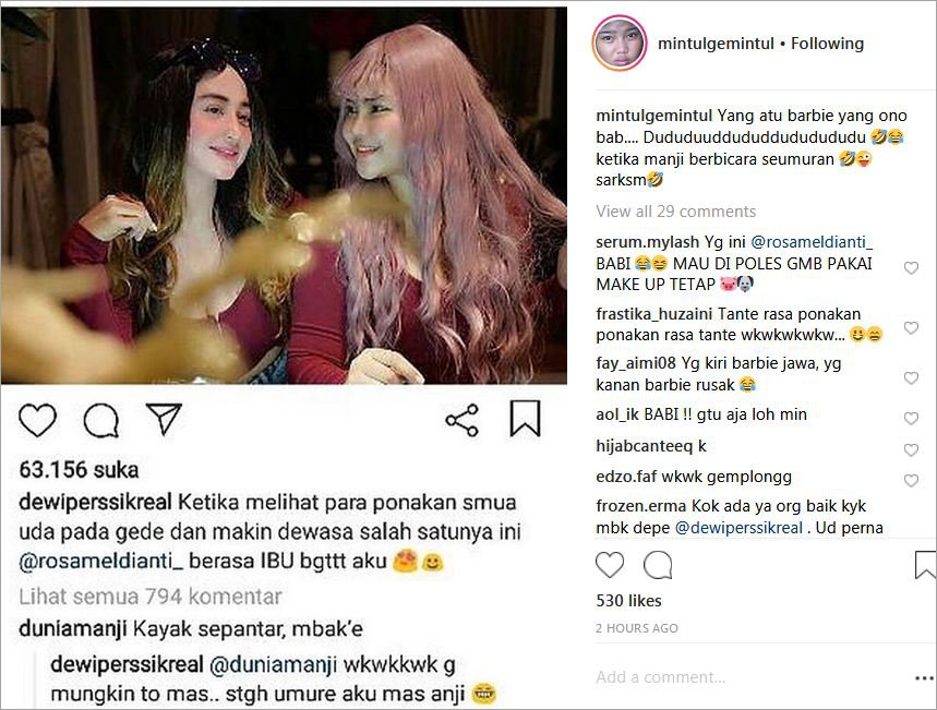 Dewi Persik dan Meldi