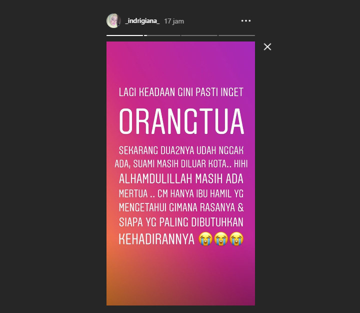 Lahiran Tanpa Didampingi Kedua Orangtuanya, Istri Ustadz Riza Muhammad Curhat Sedih