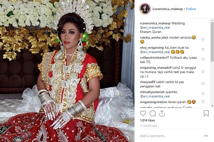 Evi Masamba Berbusana Adat Mewah Dibully Menor