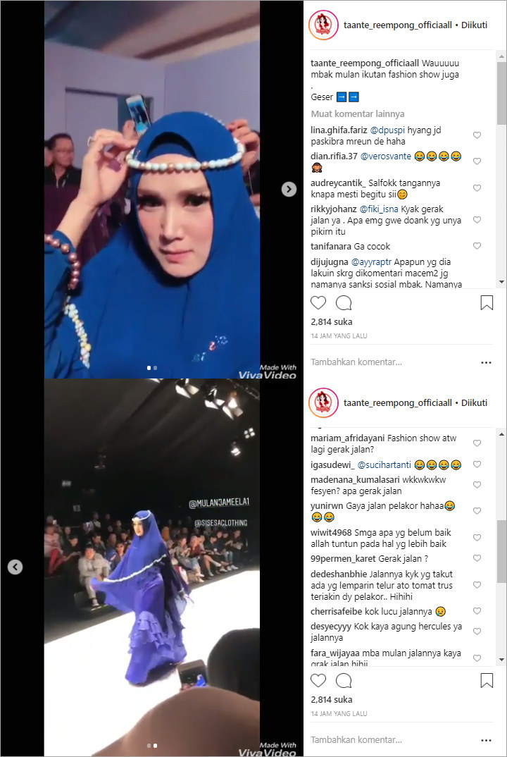 Mulan Jameela di Catwalk