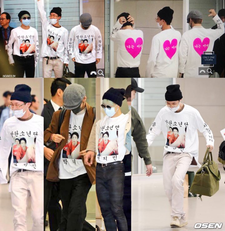 Demi Turuti Permintaan Jimin, V dan J-Hope BTS Kenakan Kaus Ini di Bandara
