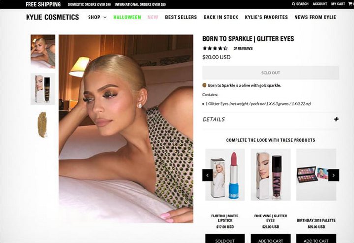 Kylie Cosmetics Born to Sparkle