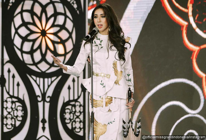 Nadia Purwoko memberikan pidatonya saat masuk 10 Besar