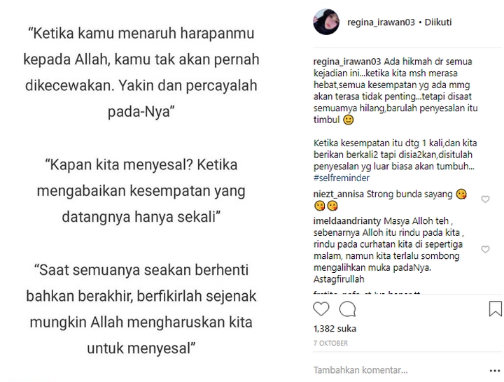 Regina Menyesal Menaruh Harapan ke Charly?