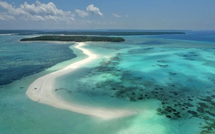 Pulau Pasir Timbul di Tengah Lautan