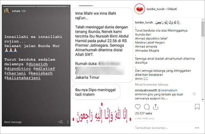 Diminta Melayat Ibunda Dipo, Nikita Mirzani Gembok Kolom Komentar