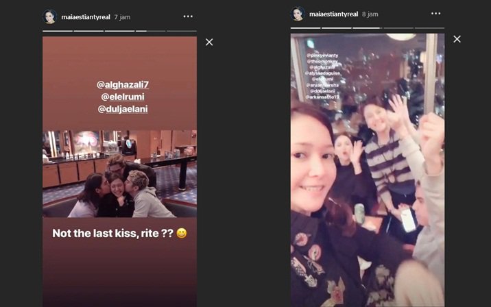 Maia Pamer Dicium Al El Dul Usai Nikah