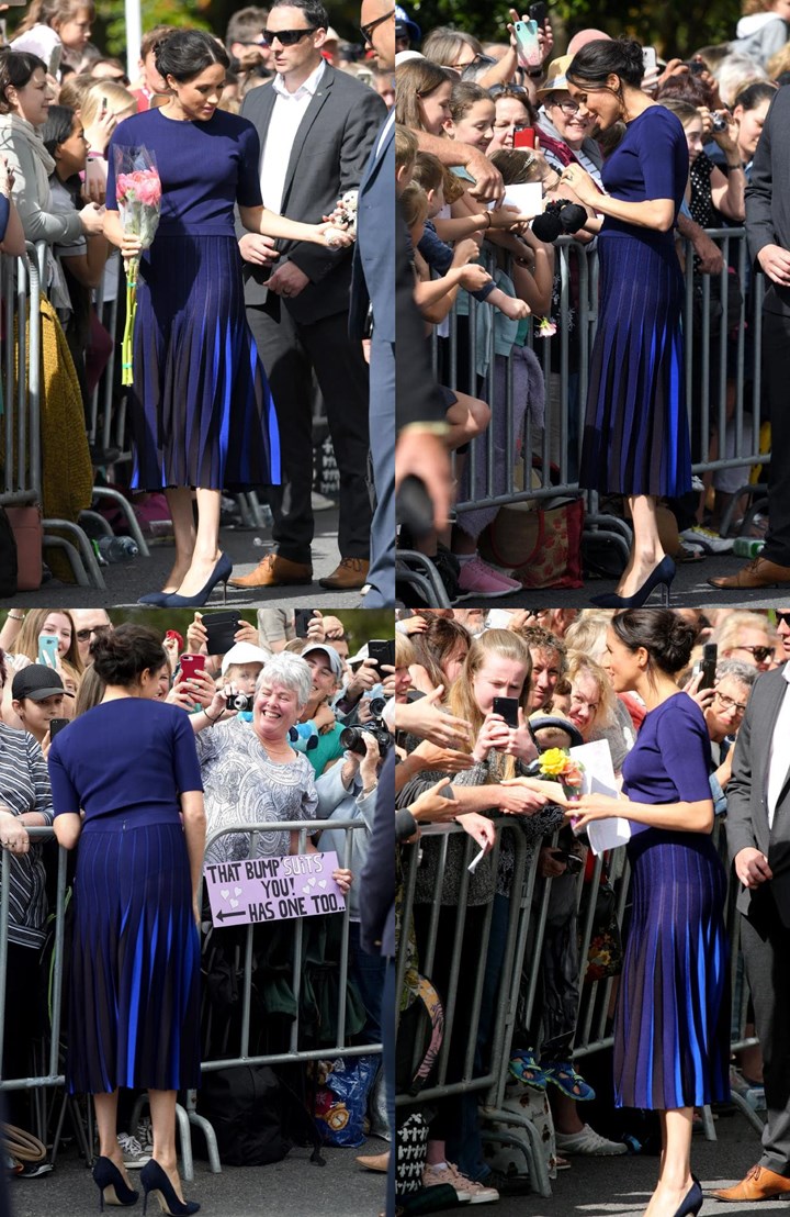 Gaun Meghan Markle transparan