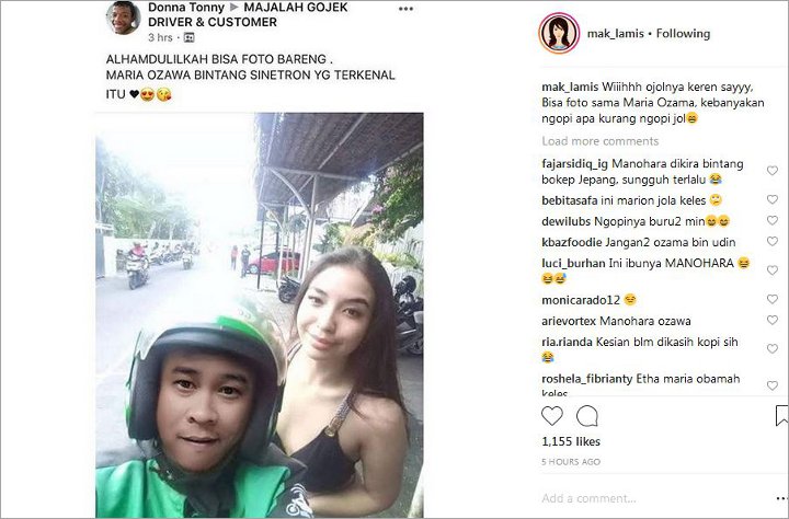 Manohara Pinot Disangka Maria Ozawa