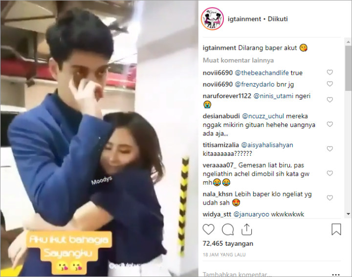 Pelukan di Tempat Umum, Gaya Pacaran Prilly Latuconsina dan Maxime Bouttier Dikomentari Netter