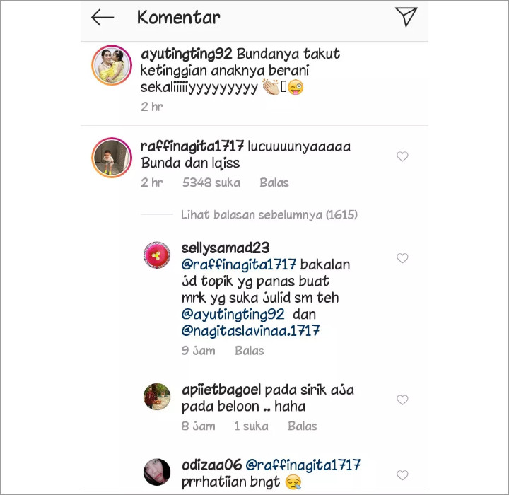 Komentar Raffi