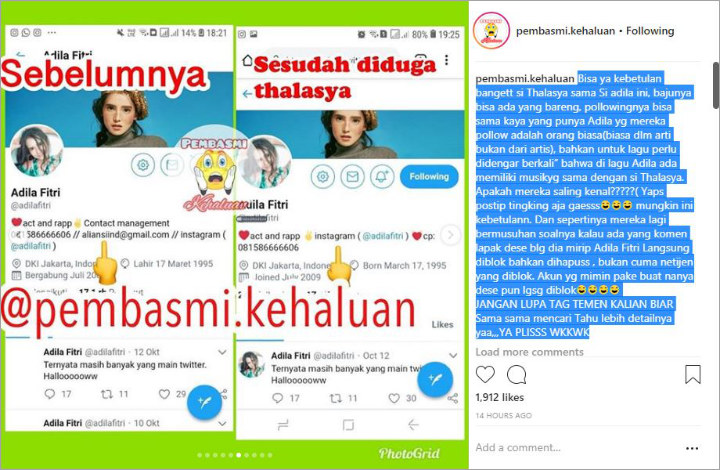 Bukti 2 Adila Fitri adalah Thalasya