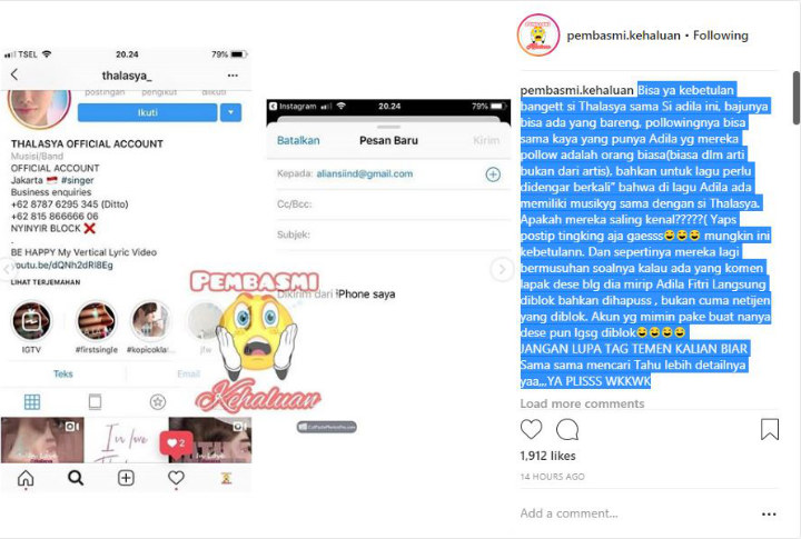 Bukti 1 Adila Fitri adalah Thalasya