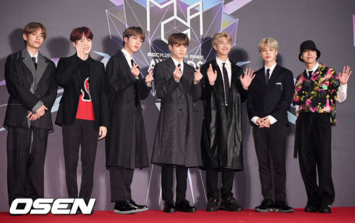 Lama Tak Manggung di Korea, BTS Ungkap Rindu pada Fans di Red Carpet Genie Music Awards 2018