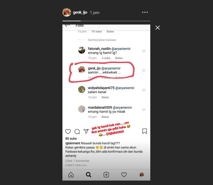 Instagram Story Genk Ijo