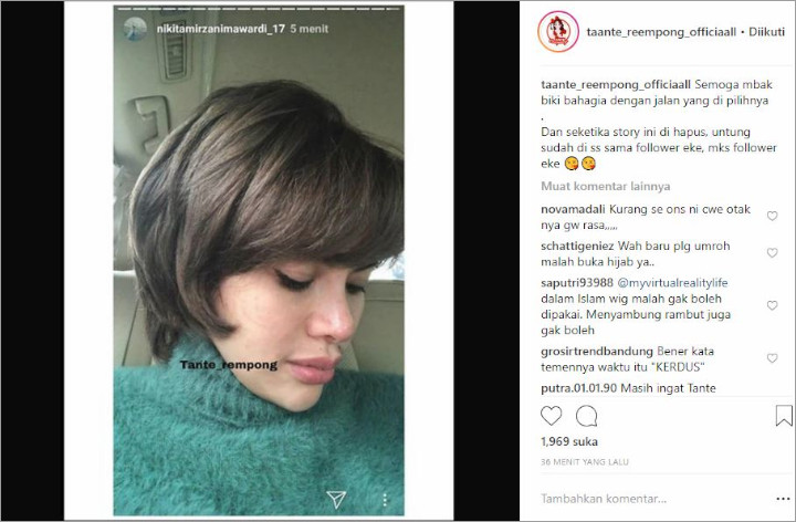 Nikita Mirzani Lepas Hijab?