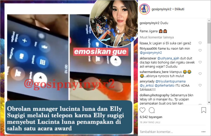 Lucinta Luna Disindir Jadi Penampakan di Acara Awards, Manajer \'Semprot\' Ely Sugigi