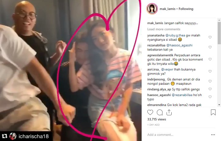 Natasha Wilona Dipangku Verrell Bramasta