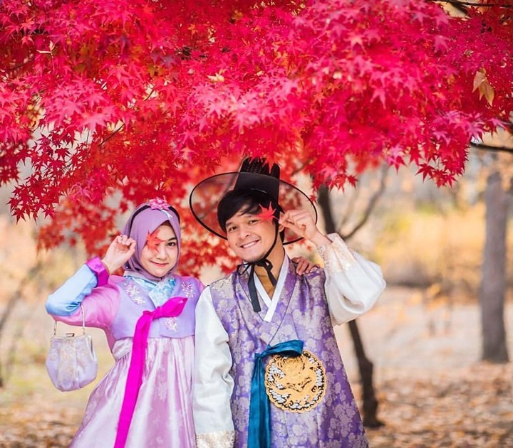 Bulan Madu Seru Ala Anisa dan Dito, Bergaya Bak Penduduk Lokal Korea